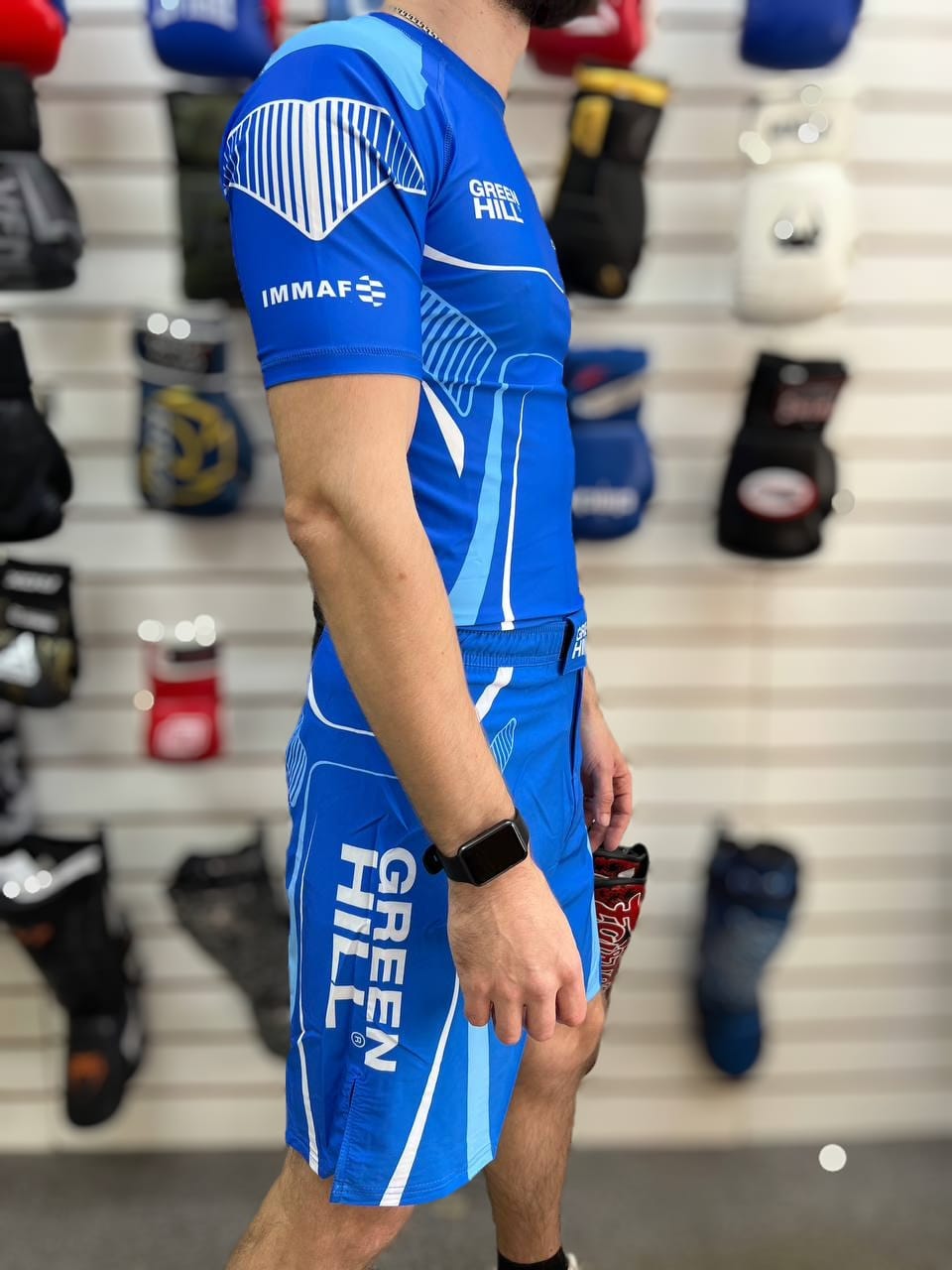 Шорты рашгард 2в1 Green Hill IMMAF для мма