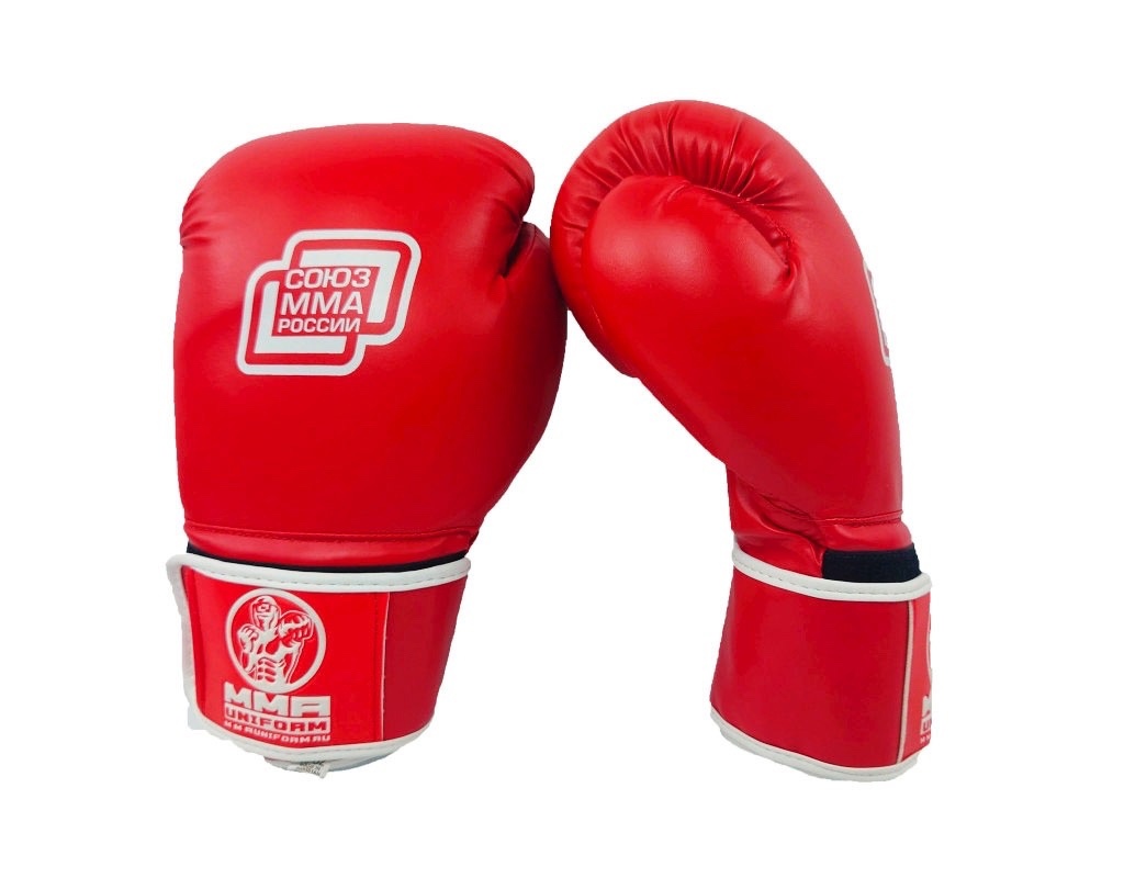 перчатки Союза MMA России красные