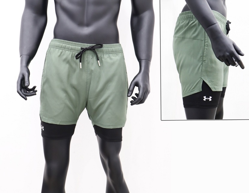 Шорты с компрессионными трусами Under Armour (цвет хаки