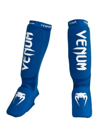 Защита голени и стопы Venum синяя