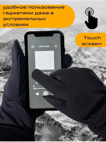 Перчатки зимние Sport с touch screen