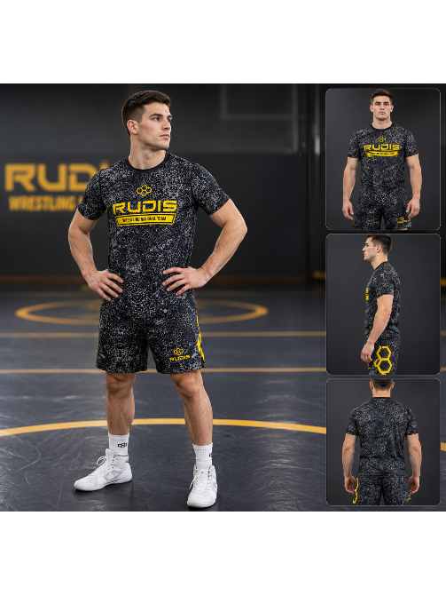 Рашгард и шорты RUDIS тёмно-серый