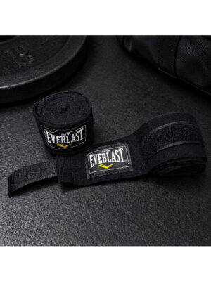 Бинты боксерские Everlast черные 5 м