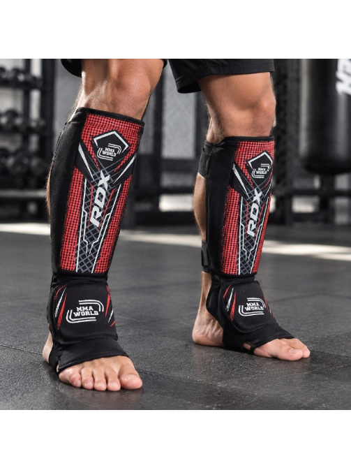 Щитки ММА RDX World MMA красные
